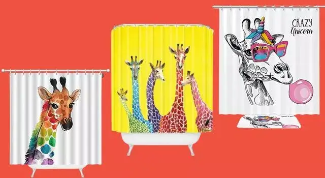 Giraffe Shower Curtains